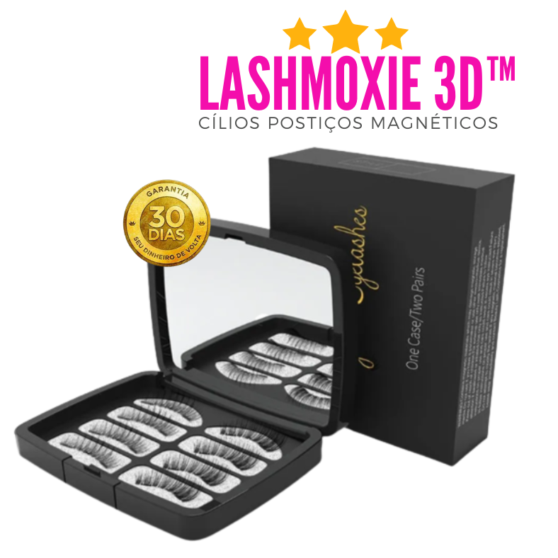 LashMoxie 3D™ - Cílios Postiços Magnéticos