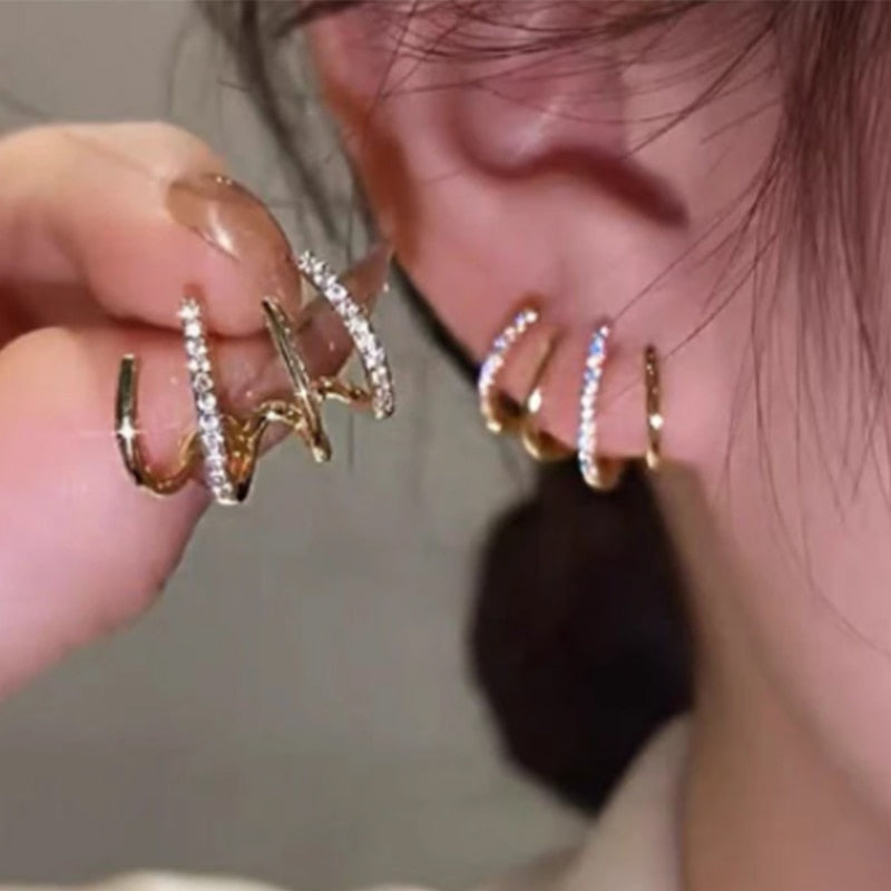 Brincos Cuff™ - Folheado a Ouro 18k + Frete Grátis
